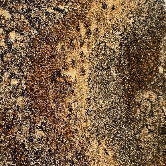 Vintage Cache Fuzzy Animal Pattern Cropped Sweater - Picture 6 of 9